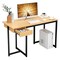 48" Computer Desk with Metal Frame and Adjustable Padst